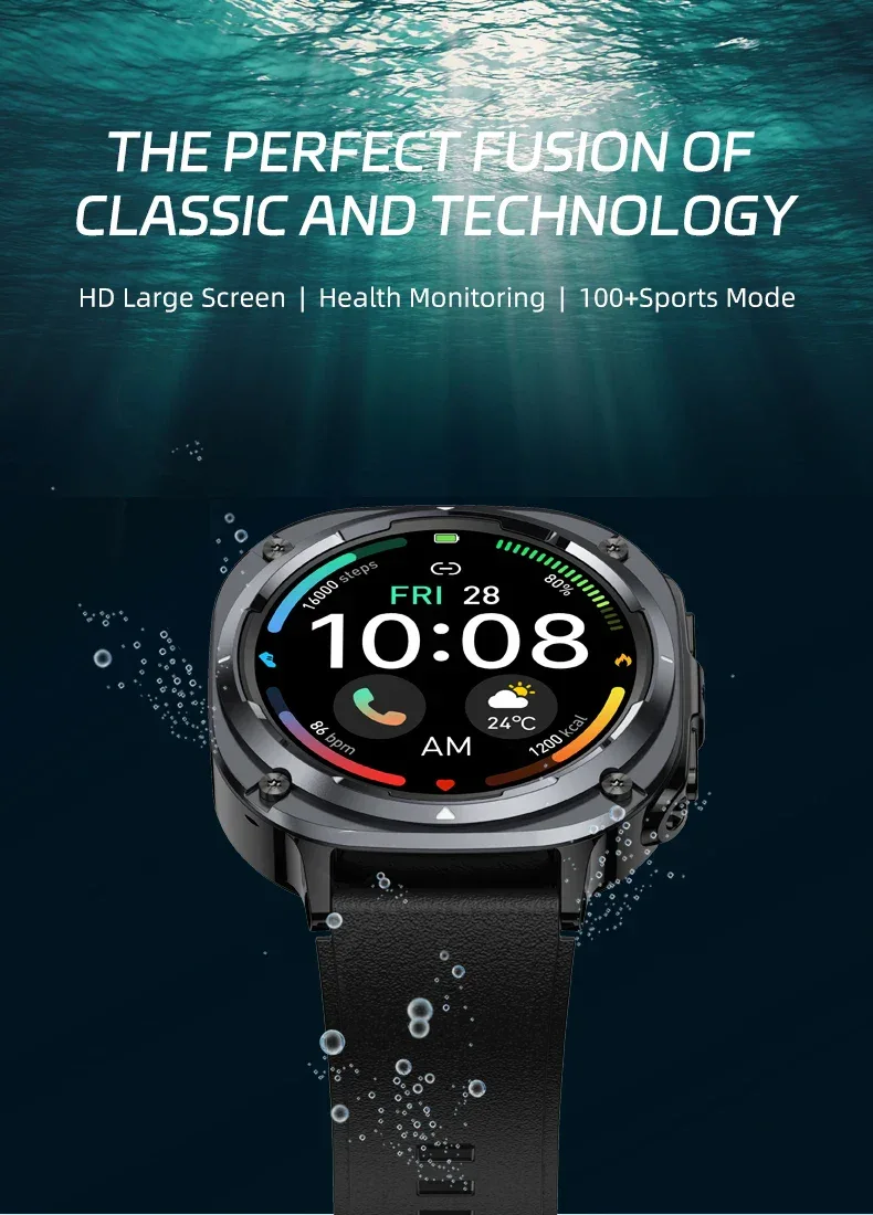 BWSMRIG New Men Smart Watch IP68 Waterproof Bluetooth call Heart Rate Sleep Monitoring Sport Fitness Smartwatch for Android IOS
