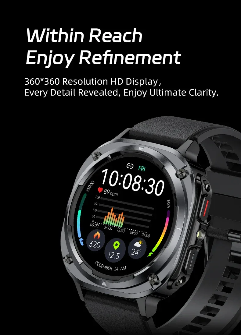 BWSMRIG New Men Smart Watch IP68 Waterproof Bluetooth call Heart Rate Sleep Monitoring Sport Fitness Smartwatch for Android IOS