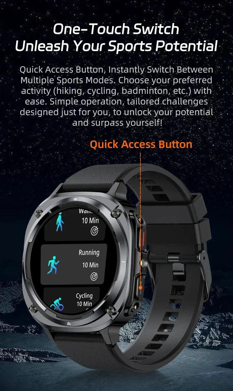 BWSMRIG New Men Smart Watch IP68 Waterproof Bluetooth call Heart Rate Sleep Monitoring Sport Fitness Smartwatch for Android IOS