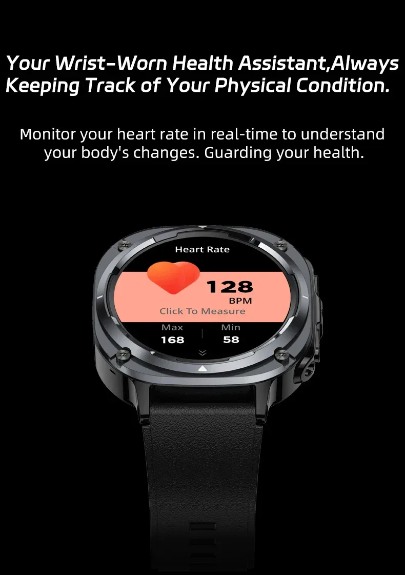 BWSMRIG New Men Smart Watch IP68 Waterproof Bluetooth call Heart Rate Sleep Monitoring Sport Fitness Smartwatch for Android IOS