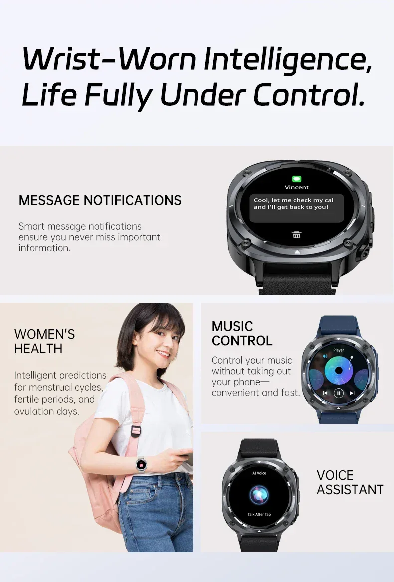 BWSMRIG New Men Smart Watch IP68 Waterproof Bluetooth call Heart Rate Sleep Monitoring Sport Fitness Smartwatch for Android IOS