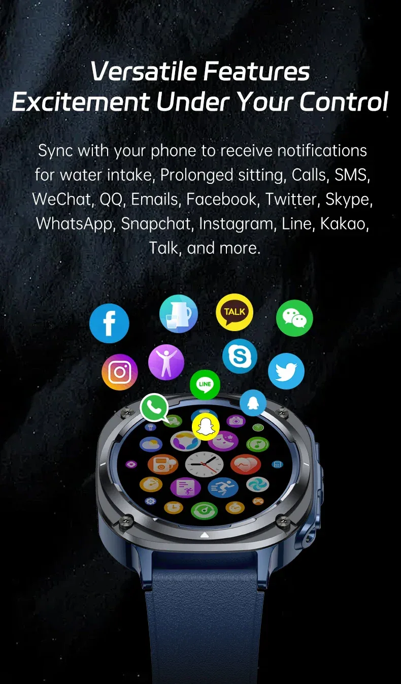 BWSMRIG New Men Smart Watch IP68 Waterproof Bluetooth call Heart Rate Sleep Monitoring Sport Fitness Smartwatch for Android IOS