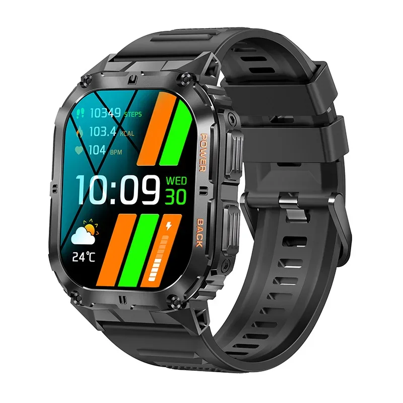 BWSMRIG New Men Smart Watch IP68 Waterproof Bluetooth call Heart Rate Sleep Monitoring Sport Fitness Smartwatch for Android IOS