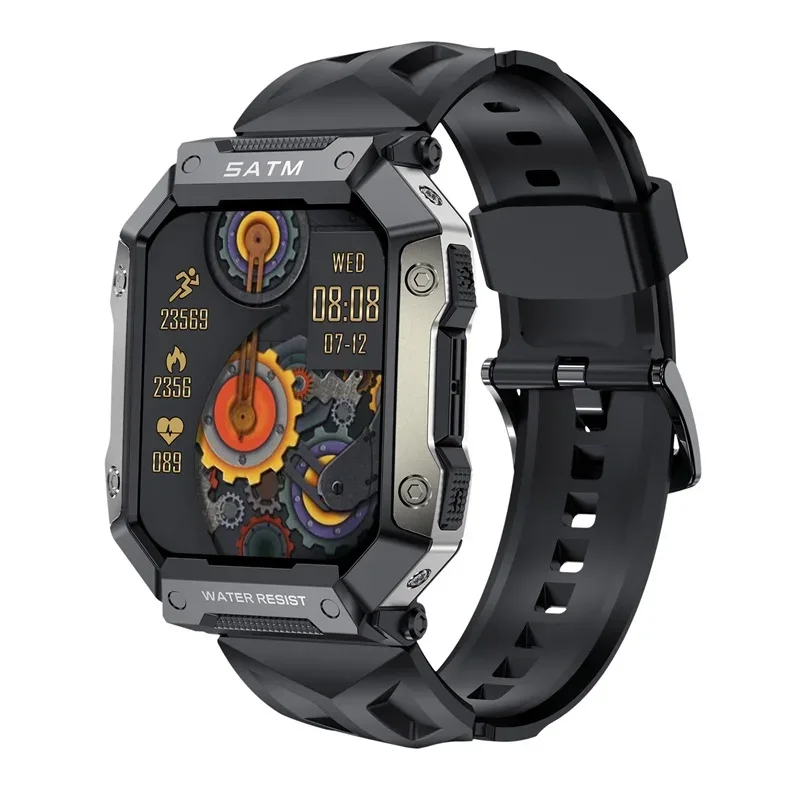 BWSMRIG New Men Smart Watch IP68 Waterproof Bluetooth call Heart Rate Sleep Monitoring Sport Fitness Smartwatch for Android IOS