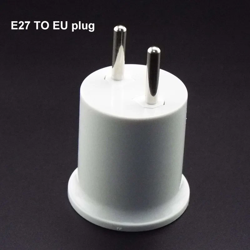 EU plug E27 Lamp led bulbs Base To EU US Plug power Socket Lamp Holder Converter Adapter for Light Bulb Lamp