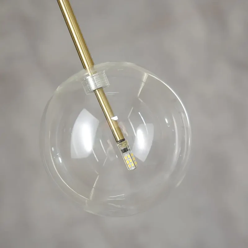 Nordic Modern Pendant Lights Creative Bubble Glass Ball Hanging Lamp for Living Room Bedroom Kitchen Lustre Suspension luminaire