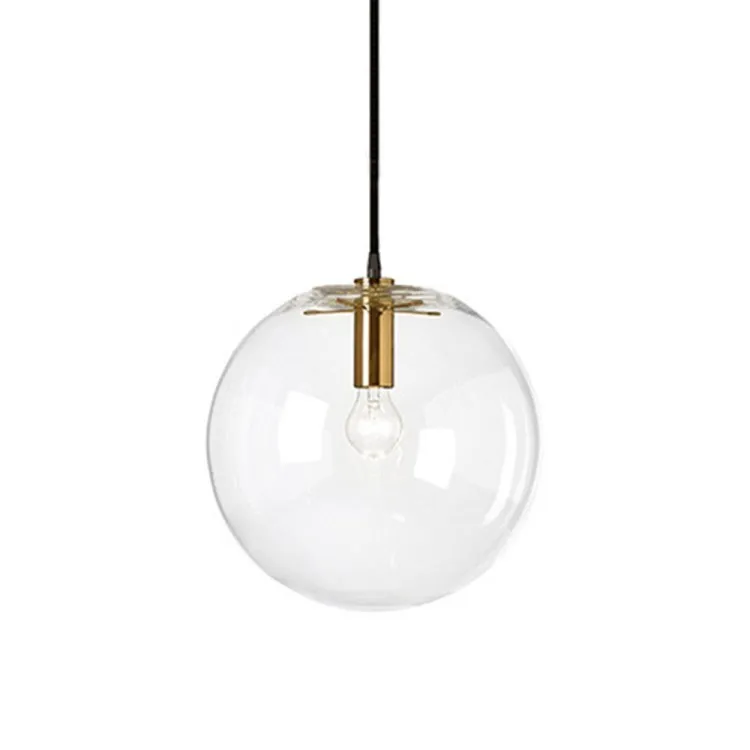 Nordic Modern Pendant Lights Creative Bubble Glass Ball Hanging Lamp for Living Room Bedroom Kitchen Lustre Suspension luminaire