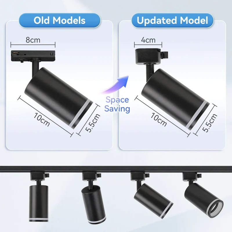 Led Track Light GU10 Spotlight 110V 220V Track Pendant Indoor for Home Decor Kitchen Bedroom Ceiling Lamp Fixture Track Lighting