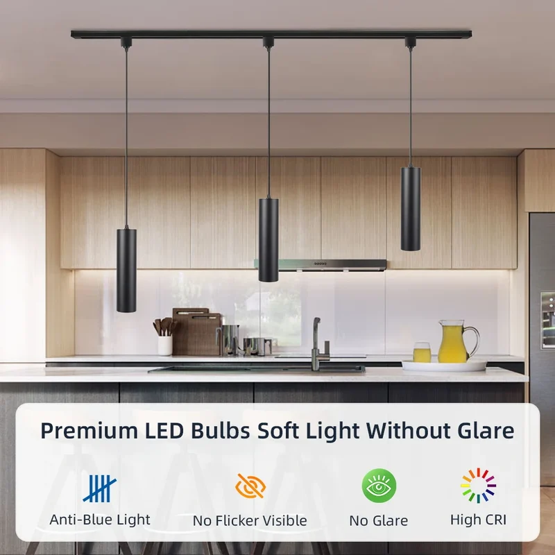 Led Track Light GU10 Spotlight 110V 220V Track Pendant Indoor for Home Decor Kitchen Bedroom Ceiling Lamp Fixture Track Lighting
