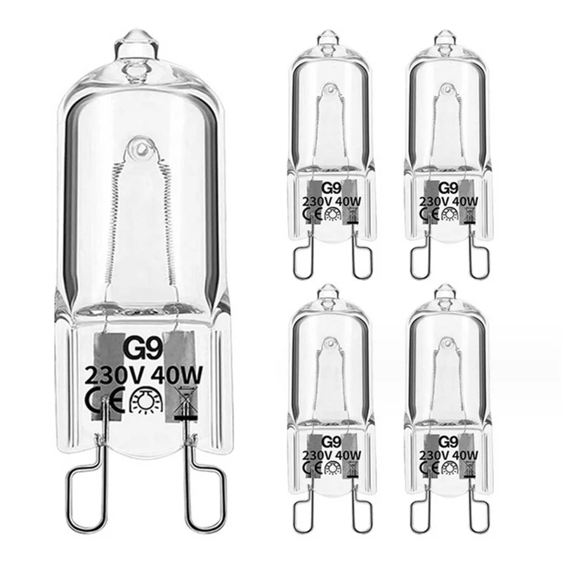 10PCS G9 220V 20W 25W 40W LED Lamp Bulbs Inserted Beads Crystal Lamp Halogen Bulb Eco Halogen Light Bulbs Capsule Wholesale
