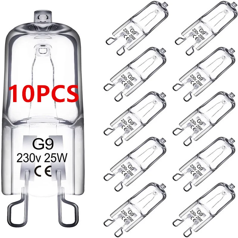 10PCS G9 220V 20W 25W 40W LED Lamp Bulbs Inserted Beads Crystal Lamp Halogen Bulb Eco Halogen Light Bulbs Capsule Wholesale