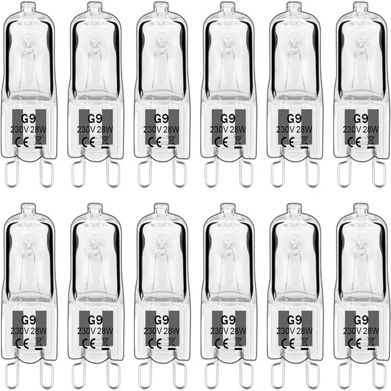 10PCS G9 220V 20W 25W 40W LED Lamp Bulbs Inserted Beads Crystal Lamp Halogen Bulb Eco Halogen Light Bulbs Capsule Wholesale