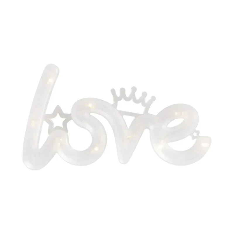 LED Love Luminous Lamp Romantic Confession Night Lights Happy Birthday Wedding Valentine Decoration Lamp Festive Party Supplies