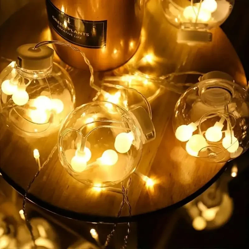 1 PC Wishing Ball Curtain String Light Battery Box Garden Lamp Starry Sky LED Camping Lights New Year Christmas Room Decoration