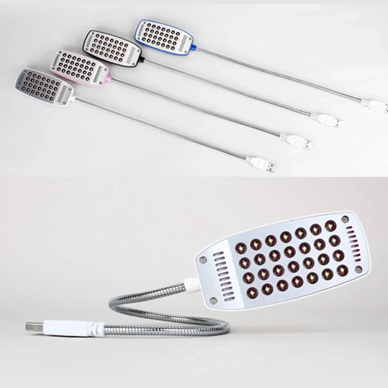 MeeToo 28LEDs reading lamp LED USB Book light Ultra Bright Flexible 4 Colors for Laptop Notebook PC Computer 1Pcs New Arrival