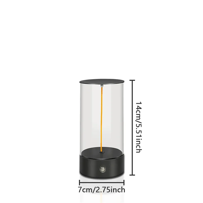 Magnetic LED Table Lamp Touch Control Cordless Night Lamp USB Rechargeable Desk lamp For Bedroom Ambient Night Lights led
