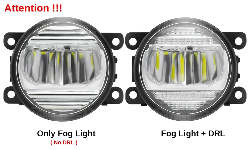2IN1 Car Canbus LED Fog Light Accessories with Daytime Running Lamp DRL H11 For Citroen Jumper Jumpy 290 295 2015-2024