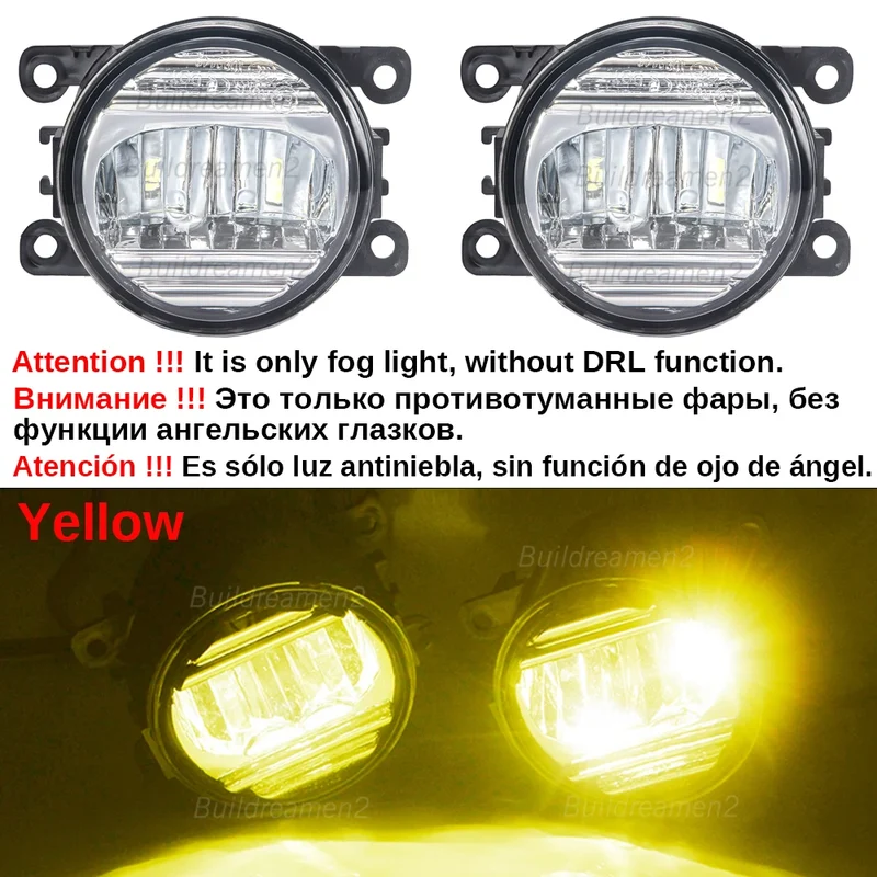 2IN1 Car Canbus LED Fog Light Accessories with Daytime Running Lamp DRL H11 For Citroen Jumper Jumpy 290 295 2015-2024