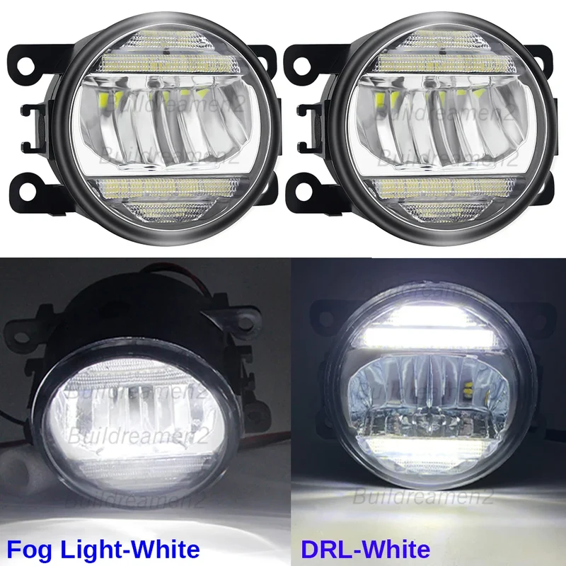 2IN1 Car Canbus LED Fog Light Accessories with Daytime Running Lamp DRL H11 For Citroen Jumper Jumpy 290 295 2015-2024