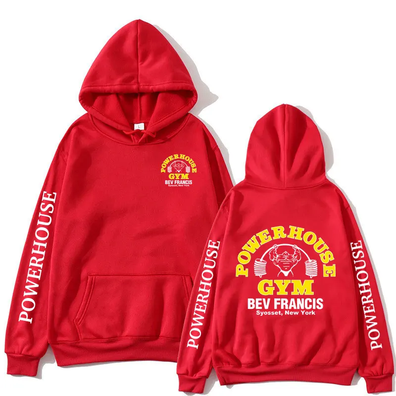Funny Powerhouse Gym Hoodie Harajuku Men's Oversized Long Sleeve Sweatshirt Geek Fitness Hoody Tracksuit Gothic Streetwear Tops