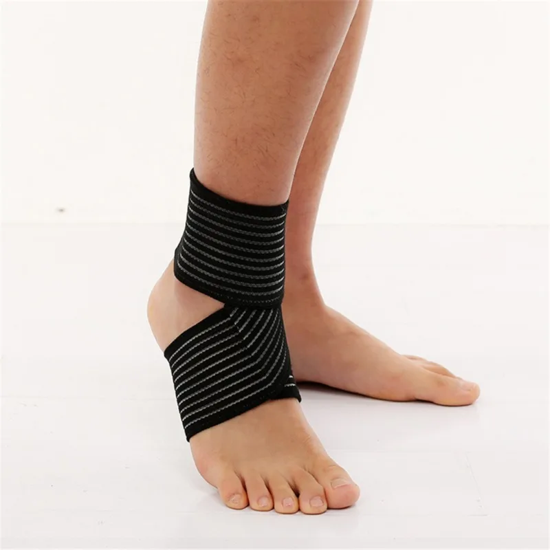 1Pcs Fitness Sports Ankle Brace Gym Elastic Ankle Support Gear Foot Weights Wraps Protector Legs Power Weightlifting 20*26cm