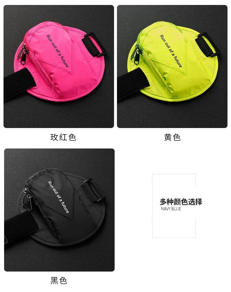 Outdoor Sports Running Fitness Mobile Phone Arm Bag Night Running Reflective Safety Wrist Bag Men and Women 6.5-Inch