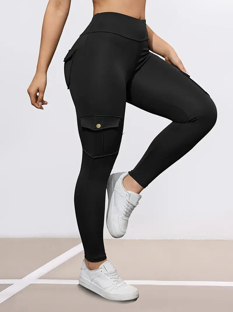 1/3 PCS Washed Print Work Pocket Women Leggings Elastic Butt Lifting Fitness Tights 2025 New Athletic Pants Fashion Streetwear