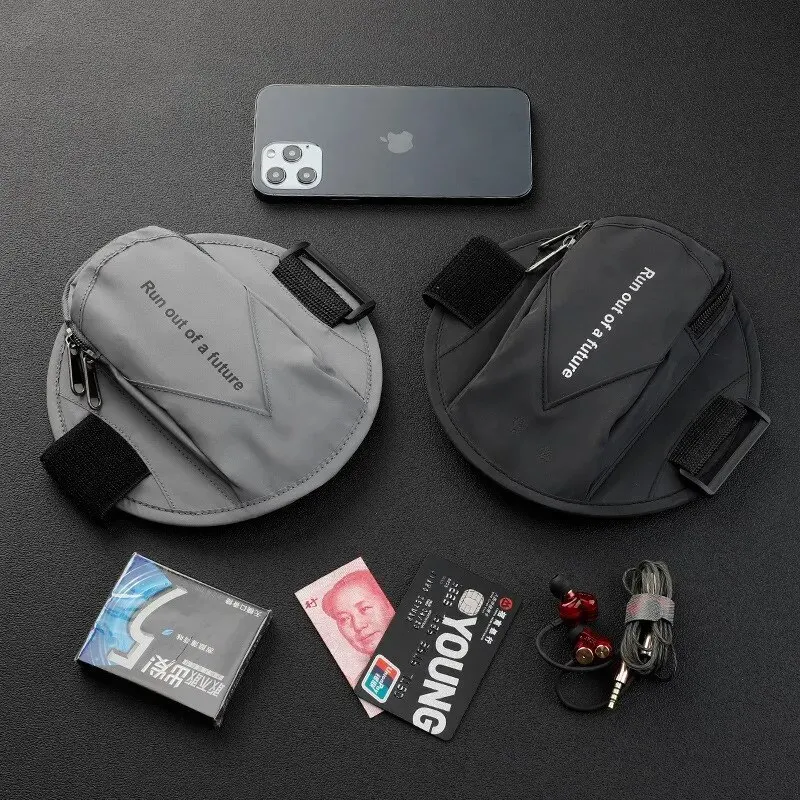 Outdoor Sports Running Fitness Mobile Phone Arm Bag Night Running Reflective Safety Wrist Bag Men and Women 6.5-Inch