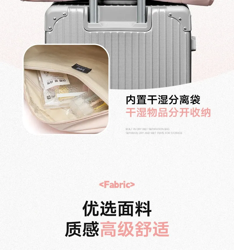 LEE Waterproof Sports Fitness Gym Bag Women Men Large Capacity Yoga Shoe Compartment Dry Pocket Luggage Travel Bag
