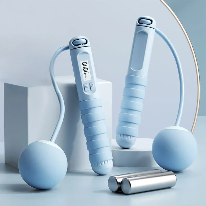 Electronic Counting Large Ball with Load Carrying Jump Rope Aerobic Exercise for Men and Women Weight Loss Exercise Fitness