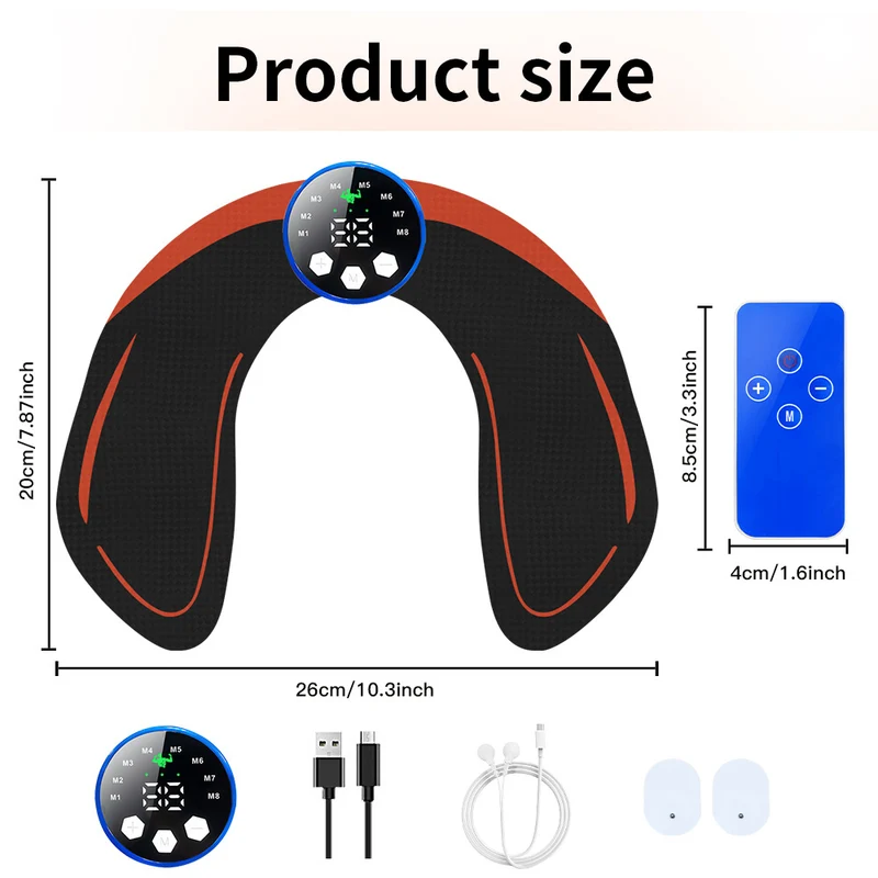 Electrical Muscel Stimulator Massager Abdomen Buttocks Arm Leg Neck Hips Trainer Muscle Toner Fitness Training Workout Equipment