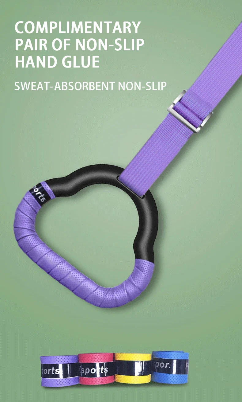 Gymnastics Rings Kid Sport Toy Non-Slip Gym Rings With Swing Adjustable Straps Pull-up Workout Gymnastics Fitness Equipment Toy