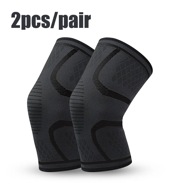 1/2PCS Fitness Running Cycling Knee Support Braces Elastic Nylon Sport Compression Knee Pad Sleeve for Basketball Volleyball