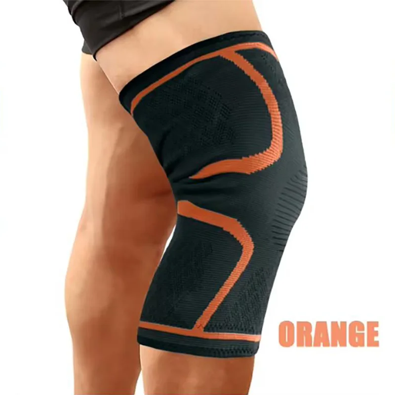 1/2PCS Fitness Running Cycling Knee Support Braces Elastic Nylon Sport Compression Knee Pad Sleeve for Basketball Volleyball
