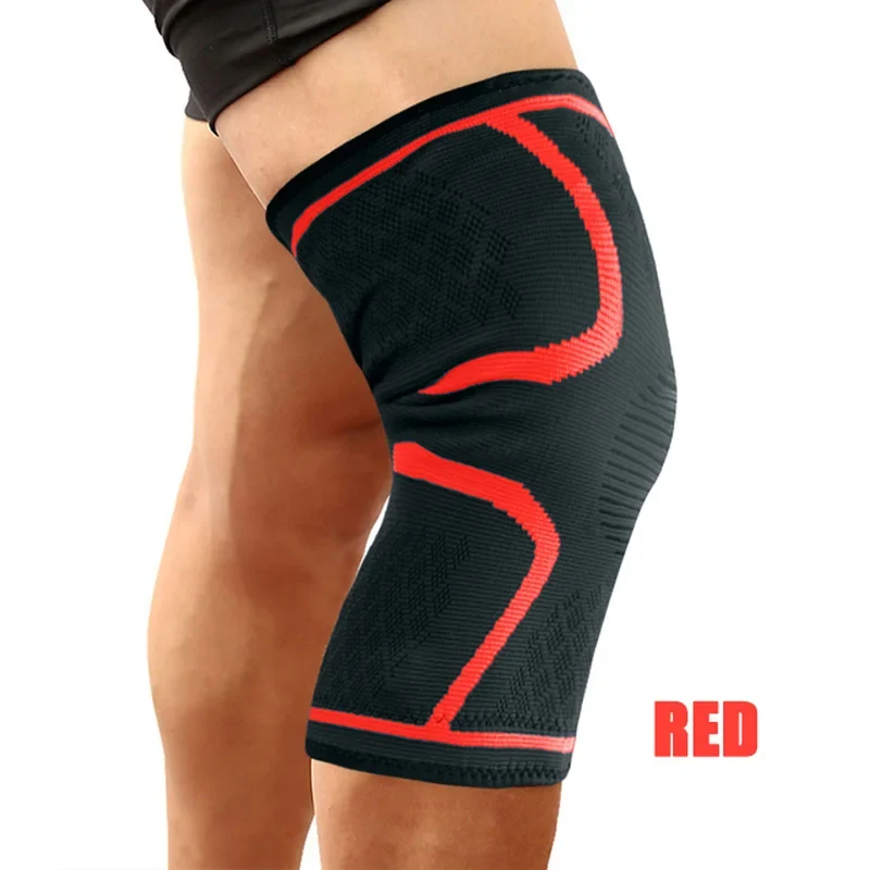 1/2PCS Fitness Running Cycling Knee Support Braces Elastic Nylon Sport Compression Knee Pad Sleeve for Basketball Volleyball