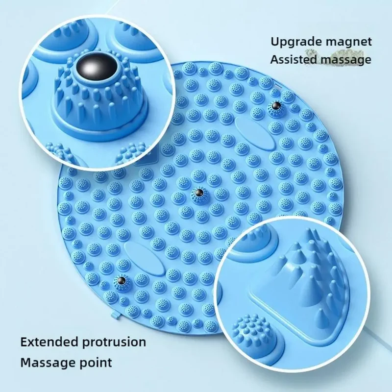 Foot Yoga Massage Acupressure Board Mat Muscle Relaxation Round Exercise Mat Fitness Foot Training Massage Acupressure Mat