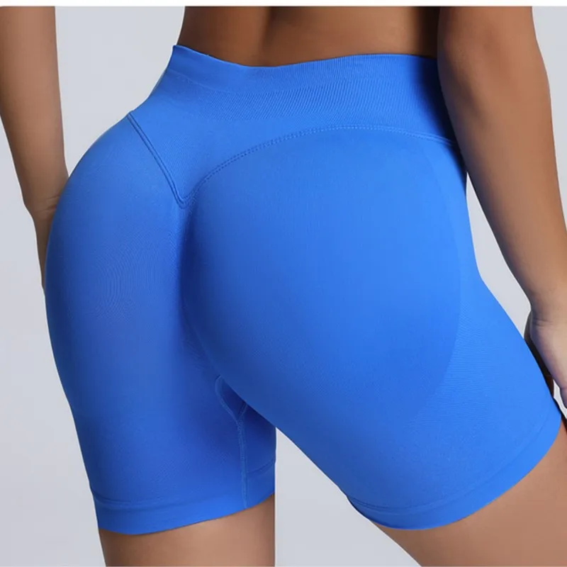Impact Shorts Women High Waist Hip Lifting Yoga Short Fitness Seamless Elastic Workout Wear Woman Yoga Shorts Gym Female