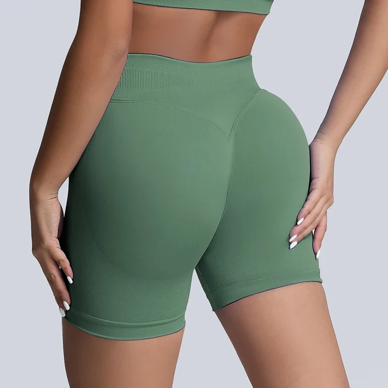 Impact Shorts Women High Waist Hip Lifting Yoga Short Fitness Seamless Elastic Workout Wear Woman Yoga Shorts Gym Female