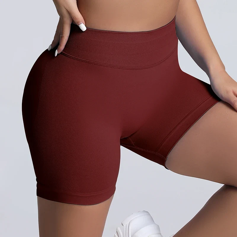 Impact Shorts Women High Waist Hip Lifting Yoga Short Fitness Seamless Elastic Workout Wear Woman Yoga Shorts Gym Female