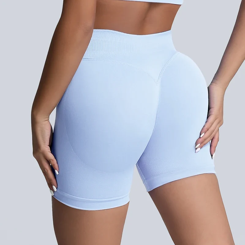 Impact Shorts Women High Waist Hip Lifting Yoga Short Fitness Seamless Elastic Workout Wear Woman Yoga Shorts Gym Female