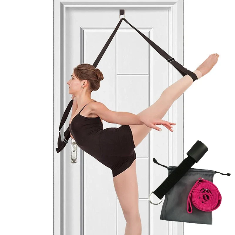3M Door Flexibility Stretching Yoga Stretch Strap Leg Stretcher Strap D-Ring Belt Dance Gymnastics Resistance Fitness Gym Bands