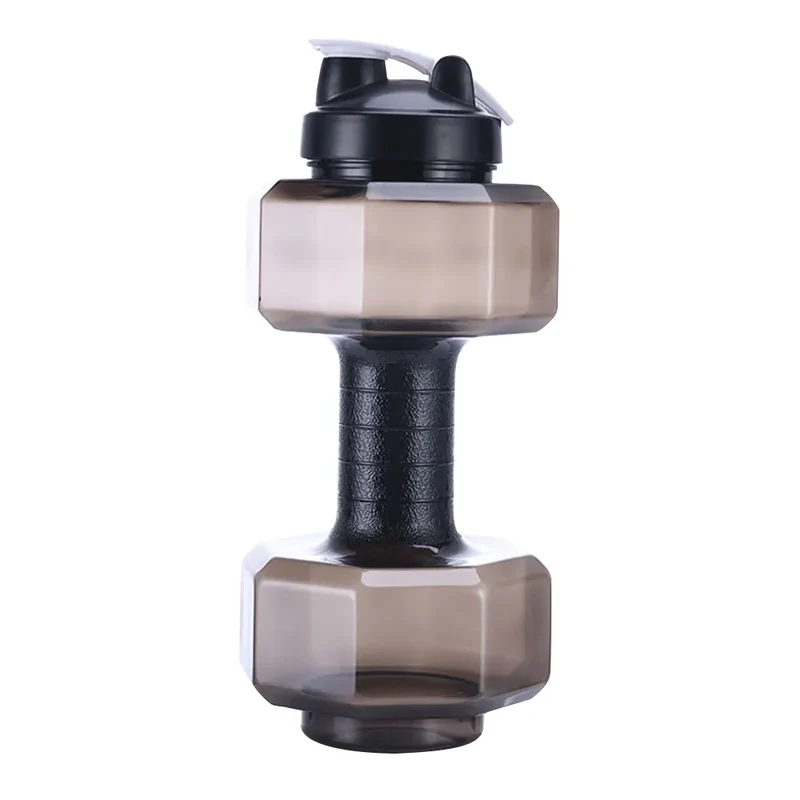 2.6L Sports Dumbbell Shaped Kettle Sport Water Bottle Outdoor Indoor Fitness Cycling Water Bottle Camping Cold Water Bottle