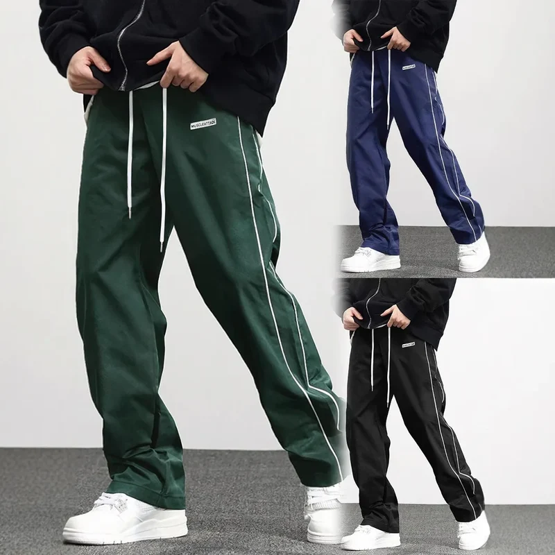 New men's woven pants Urban Men's Style Men's Sport and Casual Pants (Suitable for sports and fitness)