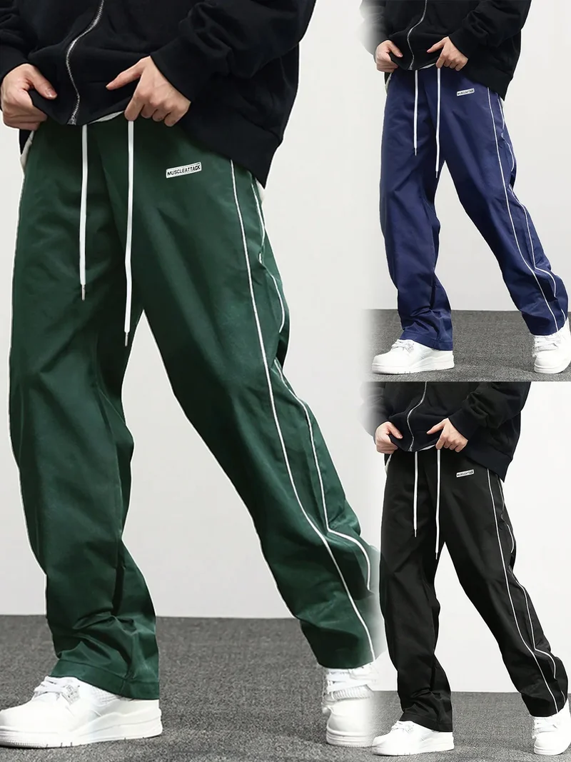 New men's woven pants Urban Men's Style Men's Sport and Casual Pants (Suitable for sports and fitness)
