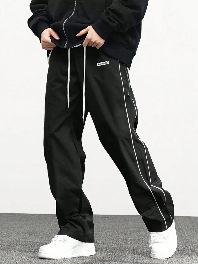 New men's woven pants Urban Men's Style Men's Sport and Casual Pants (Suitable for sports and fitness)