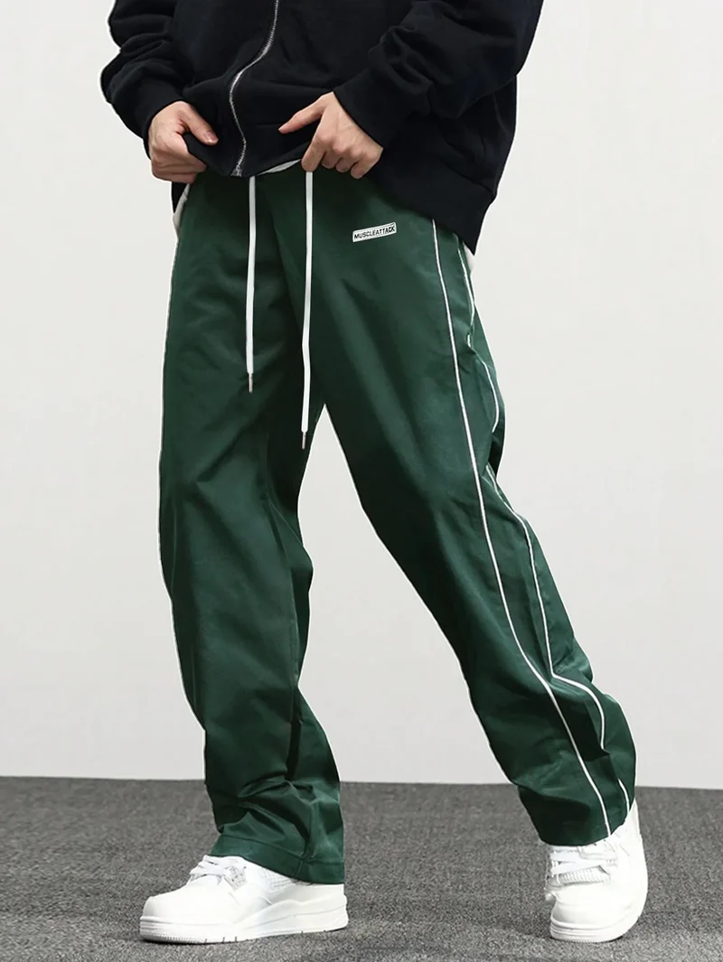 New men's woven pants Urban Men's Style Men's Sport and Casual Pants (Suitable for sports and fitness)