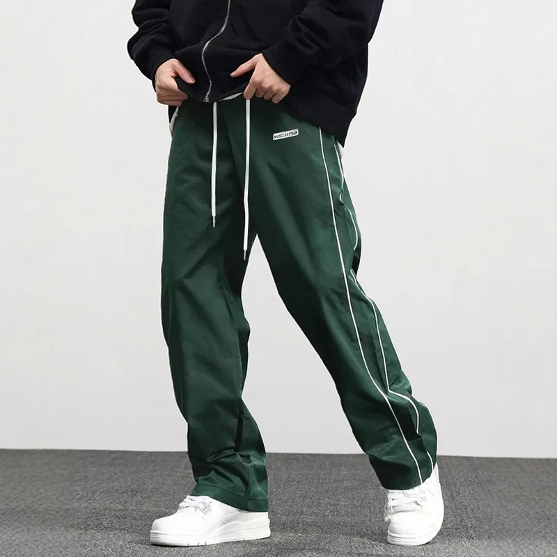 New men's woven pants Urban Men's Style Men's Sport and Casual Pants (Suitable for sports and fitness)