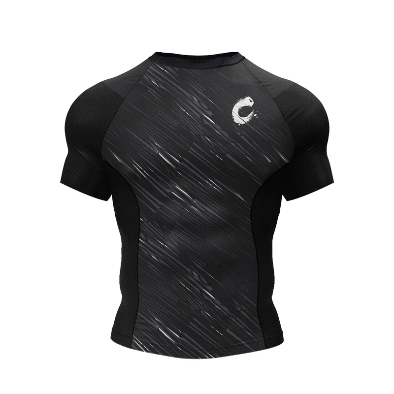 Hot Sell 3Digital Printed MMA BJJ Rash Guard Compression Shirt for Grappling Wrestling Daily MMA BJJ No-Gi Fitness Tee Shirts