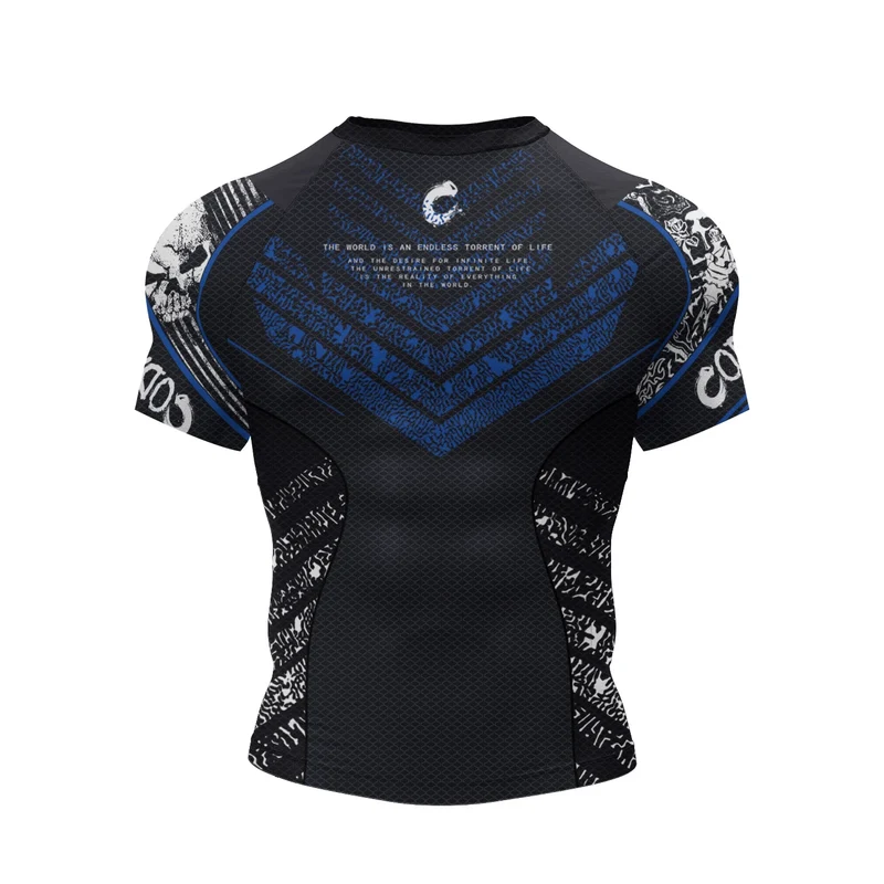 Hot Sell 3Digital Printed MMA BJJ Rash Guard Compression Shirt for Grappling Wrestling Daily MMA BJJ No-Gi Fitness Tee Shirts