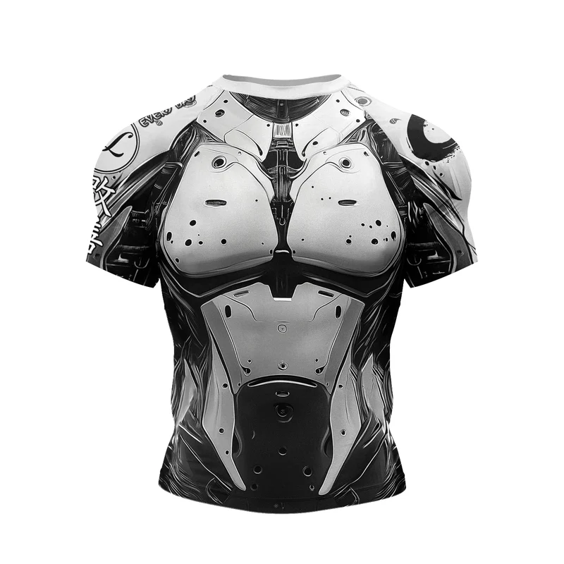 Hot Sell 3Digital Printed MMA BJJ Rash Guard Compression Shirt for Grappling Wrestling Daily MMA BJJ No-Gi Fitness Tee Shirts